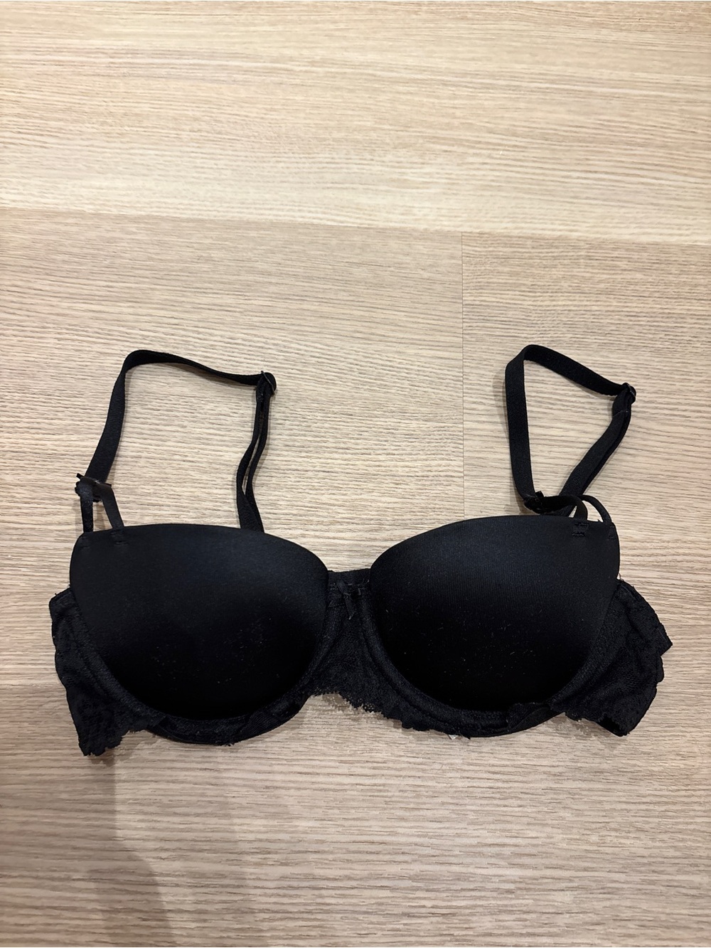 Victoria's Secret Black Lace Push-Up Bra